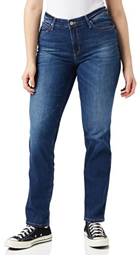 Lee Marion Straight Jeans Femme, Night Sky, 32W / 35L