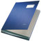 Leitz 57000035 Unterschriftsmappe, 20 Fächer, Überzug PP, blau, A4