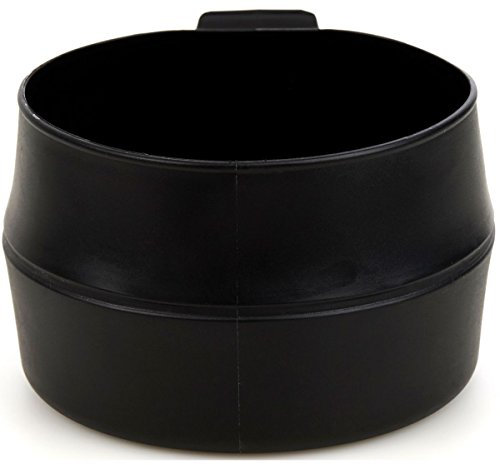 Wildo Tasse pliante en plastique - 200 ml 600 ml Noir