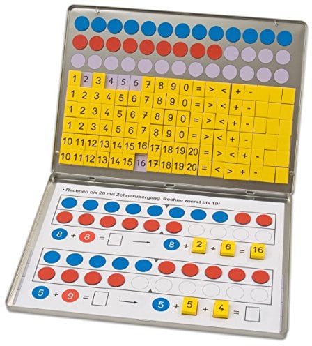 Betzold - Rechen-Magnetbox mit 30 Arbeitsblättern - Mathematik Grundschule