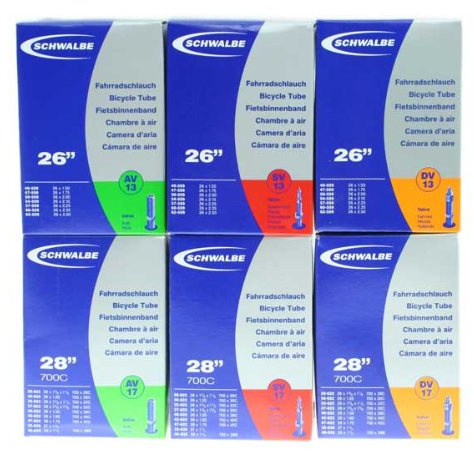 Schwalbe Fahrrad Schlauch 26 MTB mit Dunlop Blitz Ventil DV13