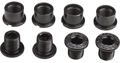 Race Face Chainring BoltNut Pack Steel x4 - Black, 4 in a pack