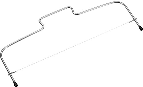 Westmark Cortador horizontal para pasteles, Con alambre de corte dentado, Longitud: 32 cm, Acero inoxidable, Plateado, 71202270