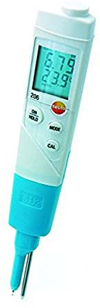 Testo Compact pH-Messgerät Instrumenten-Set, 0 bis 14 pH-Wert, +/- 0,02 pH-Genauigkeit, 0,01 pH-Auflösung, pH2 Meter, 1