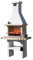 Sun Day Barbecue in Muratura Mod.Desert07/Tuareg, Griglia Cromata, Pianetti in Refrattario, EASY FIRE Acciaio Alluminato, Carbone, 3 Livelli, 1140 mm