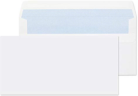 Blake Purely Everyday DL 110 x 220 mm 85gsm Self Seal Plain Wallet Envelopes (FL3882) White - Pack of 1000