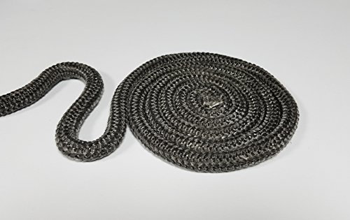 Termoseal Dichtband schwarz 18mm Kordel Dichtschnur zum Abdichten von Kaminen, Heizeinsätzen, Kaminöfen
