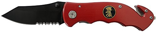 Haller Unisex – Erwachsene Messer Rescue St. Florian Tame Taschenmesser, rot, one Size