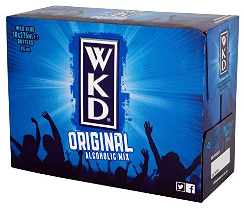 WKD Blue Vodka Drink (10 x 275ml Bottles)