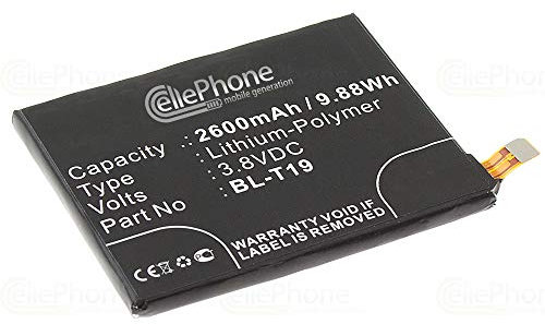 cellePhone Akku Li-Polymer kompatibel mit LG Nexus 5X (Ersatz für BL-T19)