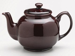 Price & Kensington Brown 10 Cup Rockingham Teapot, 1500ml Stoneware, Dishwasher Safe