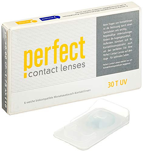 Perfect 30 T UV, torische Monatslinsen weich, 6 Stück / BC 8.60 mm / DIA 14.2 / CYL -0.75 / ACHSE 10 / -1.5 Dioptrien
