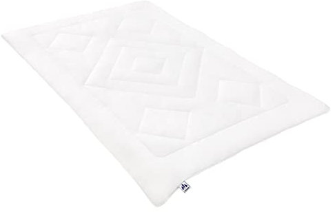 Irisette Noblesse leichte Sommerdecke - Produziert in Deutschland - Steppdecke mit Bezug aus reiner Baumwolle, 135 x 200 cm, Öko-Tex zertifiziert