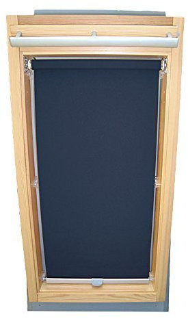 Hochwertiges Sichtschutzrollo Rollo für Velux RHL-EP GGL,GPL,GHL,GTL M08 dunkelblau // Sichtschutzrollo/Sichtschutz-Rollo/Fensterrollo