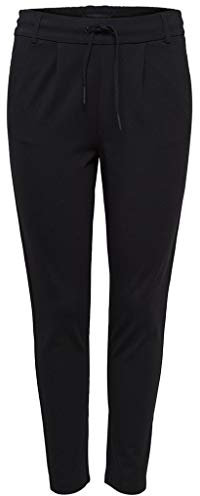 Uniquement Femmes Pantalon Élégant Poptrash Livre de Poche Stretch Pantalons Professionnels ONLPOPTRASH Neuf, Couleurs:Noir, Taille:M / 34L, Longueur de Jambe:L34