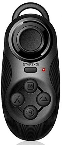 Tenlacum Mini Wireless Bluetooth Game Obturator Controller para Smart Phone Gamepad Joystick para Gafas 3D VR, iPhone, Samsung, Controlador + Cable de Juego TV Tablet PC