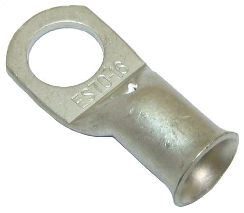 All Trade Direct 10 Copper Tube 70Mm X 16Mm Lug Battery Starter Cable Welding Crimp Terminal Ring