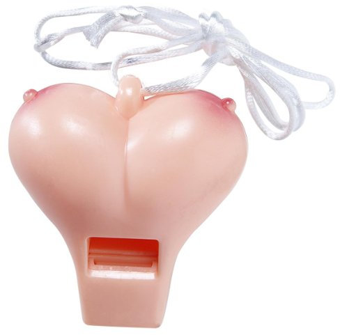 WIDMANN Sifflet Coquin Humoristique Seins Adulte - Coloré - Taille Unique