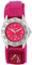 Pacific Time Kinder-Armbanduhr Pferde Mädchen Uhr Klett Textilarmband Analog Quarz rosa pink 21653
