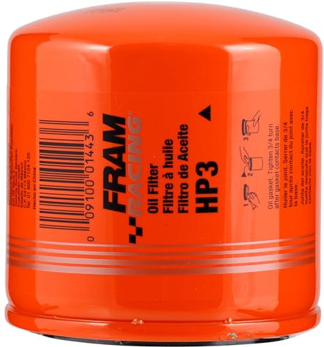 FRAM Racing HP3 High Performance Spin-On Ölfilter für ausgewählte Alfa Romeo, Chrysler, Dodge, Ford, Jeep, Plymouth, Toyota und andere Fahrzeugmodelle