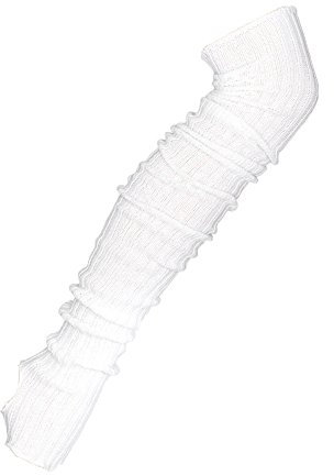 Starlite 89cm White Stirrup Legwarmers