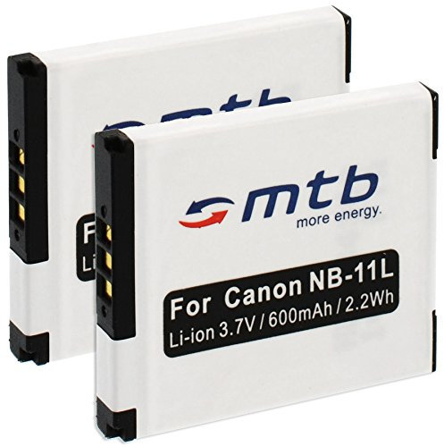 2x Batteria NB-11L per Canon PowerShot A2300, A2400 IS, A2500, A2600, A3400...Ixus 125 HS, 127...+ vedi lista!