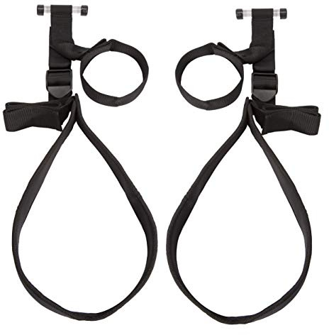 Lovehoney Bondage Boutique Sex Swing - 73 Inch Over the Door Adjustable Strong Sex Swing for Couples - 31 Inch Thigh Supports - Black