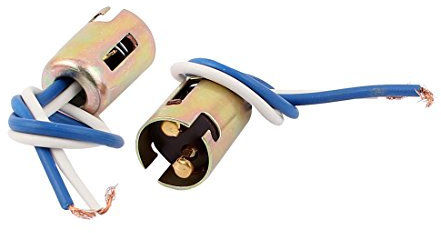 sourcing map 2 PCS 1157 Douille d'éclairage P21 1016 Double Contacts Auto Lamp Prise Fil câblage