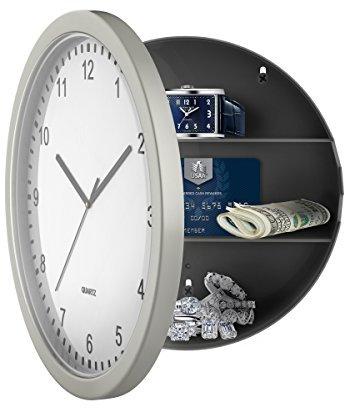 Stalwart 82–5894 Horloge Murale avec Coffre-Fort caché, 25,4 cm