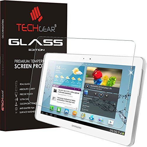TECHGEAR Verre Trempé Compatible avec Samsung Galaxy Tab 2 10,1 (GT-P5100 Séries), Protecteur d'Écran Original en Verre Trempé
