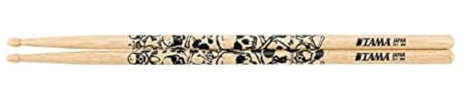 Tama 7A Sticks O7A-S Skull, Natur, schwarzer Druck - Drumsticks
