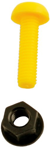 Connect 31531 Number Plate Fixing 1 Yellow Screws Nuts 100pc