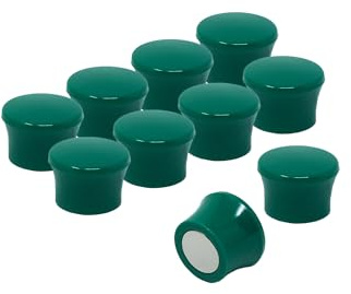 Small High Power Green Memo Board Magnets for Fridge, Whiteboard, Noticeboard, Filing Cabinet - Pack of 100