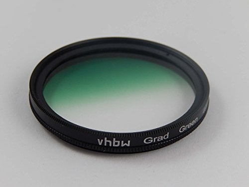vhbw Universal Farb-Verlaufsfilter kompatibel mit Kamera Objektiven mit 55mm Filtergewinde - Gradationsfilter, grün