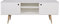 PEGANE Meuble TV en pin Massif Coloris Blanc D : 60x150x38cm