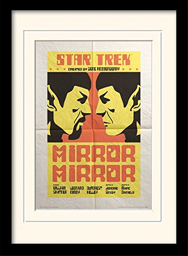 1art1 Star Trek Poster Mirror Mirror Gerahmtes Bild Mit Edlem Passepartout | Wand-Bilder | Im Bilderrahmen 40x30 cm