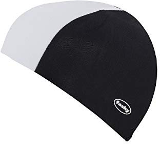 Fashy – Gorro de natación (, Primavera/Verano, Hombre, Color Negro/Blanco, tamaño Talla única