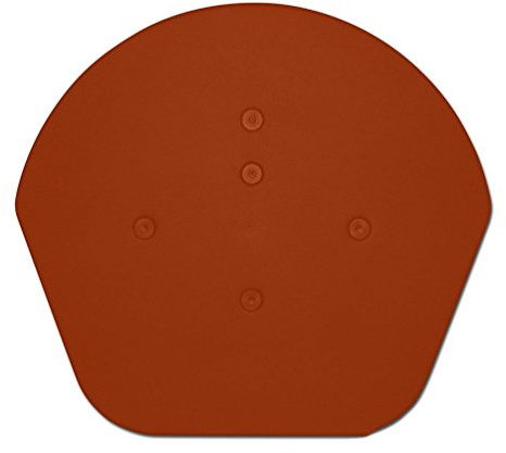 Klober KR977234 Dry Verge Ridge End Cap - Domed Half Round, Terracotta