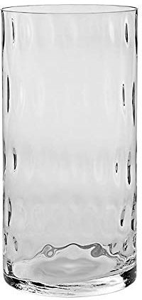 Glasvase Bubble Famous 40cm Zylinder Blumenvase Deko Gefäß Klarglas Geschenk