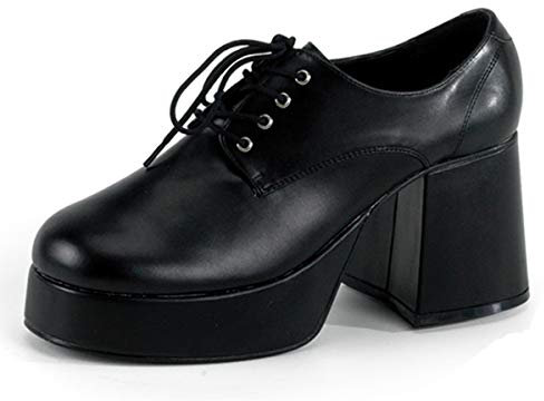 Higher-Heels Funtasma Herren-Plateauschuhe Jazz-02 Mattschwarz Gr. 48-49