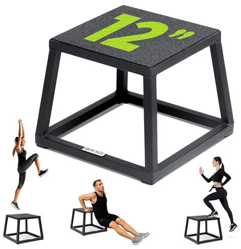 Rage Fitness 12 Inch Steel Plyo Box, black (CF-PB012/S)