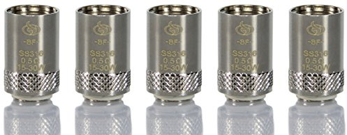 BF SS316 Heads , Verdampferköpfe , 0,5 Ohm Widerstand - 5 Stück pro Packung