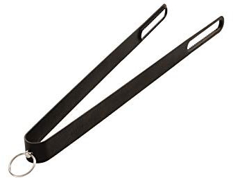 Morsø Feuerzange – hochwertige Designer-Kaminzange, lange Feuerholzzange für Lagerfeuer, Feuerschalen und Kaminöfen (52 x3cm) in pulverbeschichteten Stahl