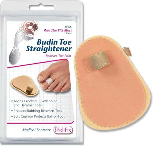 PediFix Podiatrists' Choice Toe Straightener – 3-Pack Toe Aligners Gently Help Realign Crooked, Overlapping, and Hammer Toes – Designed for Comfort and Daily Relief – One Size Fits Most