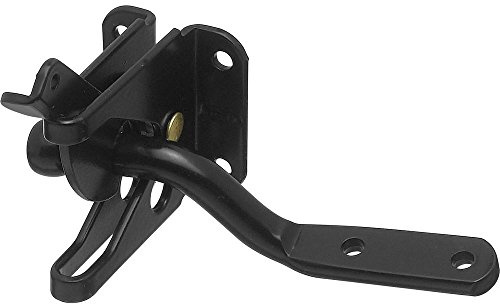 National Hardware Automatic Gate Latch with 4 in Bar, Steel, Black