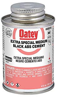 Oatey, Black, 30916 ABS Extra Special Cement, 4-Ounce, 4 oz