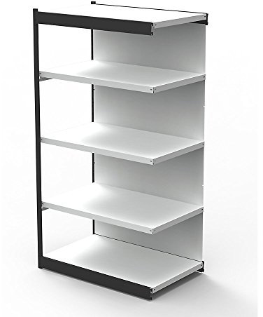Kerkmann - Büroregal Fortschritt 2000 Campo Regal 75x50x190cm 5 Etagen m. Schwarz hinten /