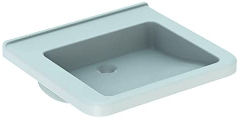 Keramag Waschtisch, unterfahrbar Dejuna ohne Hahnloch, ohne Überlauf 600x550mm weiß(alpin)