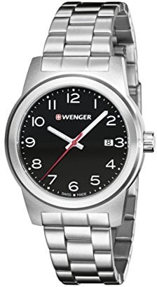 Wenger HerrenArmbanduhr Analog Quarz Edelstahl 01.0441.145