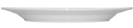 Olympia Whiteware Servierteller mit breitem Rand, 230 mm, Porzellan, 12 Stück